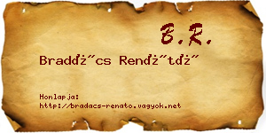 Bradács Renátó névjegykártya